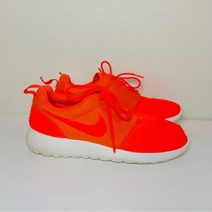 Nike Lightweight Orange Lace Up Womens Sneakers Size 8